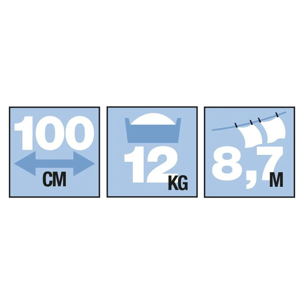 ARTWEGER ArtDry 100 Weiß Wäschetrockner Wäschständer Wandwäschetrockner – Bild 4