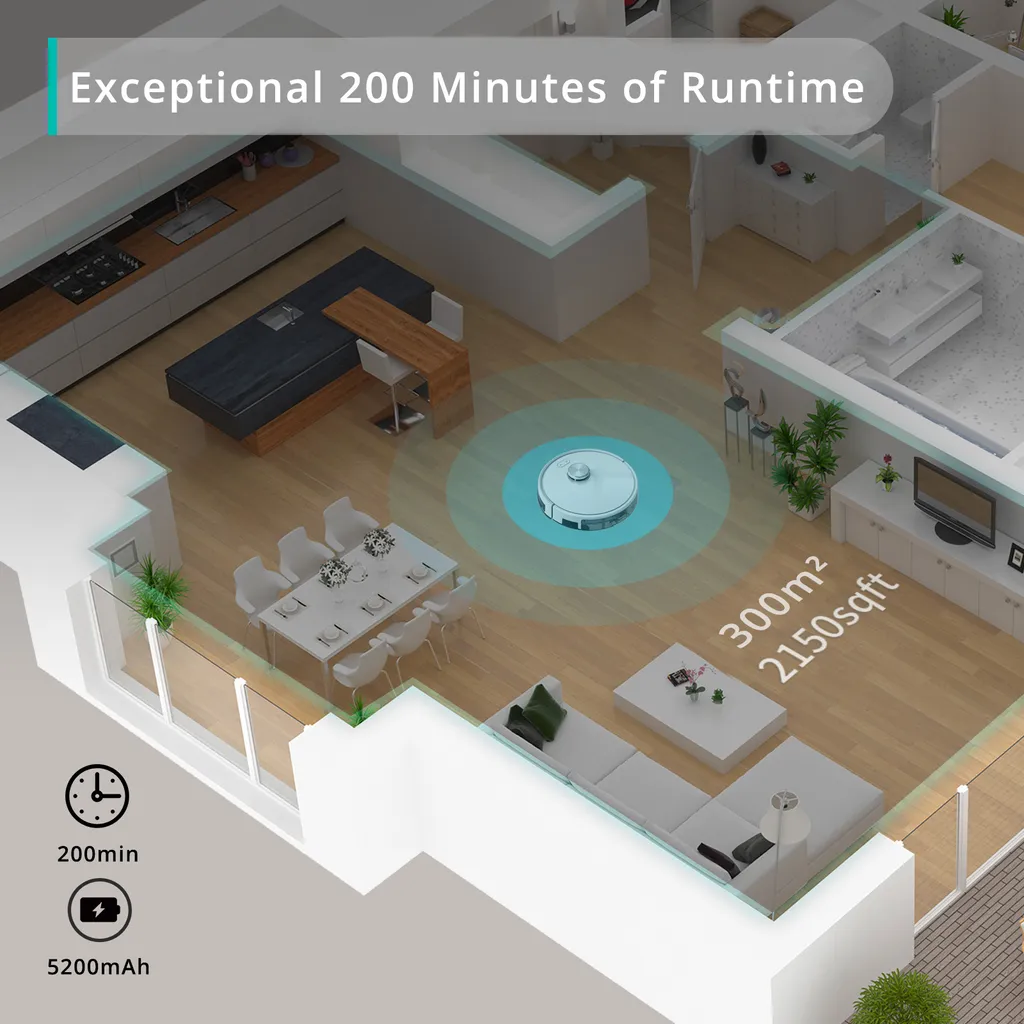 360 S7 MAX Laser Navigation Slam Routenplanung Smart Staubsauger Roboter Saugroboter Große Saug Flüsterleises Karte Speicher Fegen Boden Mopping Roboter International Version – Bild 19