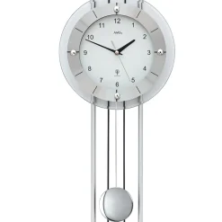 AMS Funk-Pendeluhr, Funkpendelwerk, 24x68x7cm, 5248