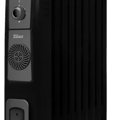 Adler Zilan 9 Rippen Öl Radiator 2.500 Watt | Integrierter Heizlüfter | Elektroheizung | Heizstrahler | 3 Heizstufen | 5 Ölleitungen | Thermostat