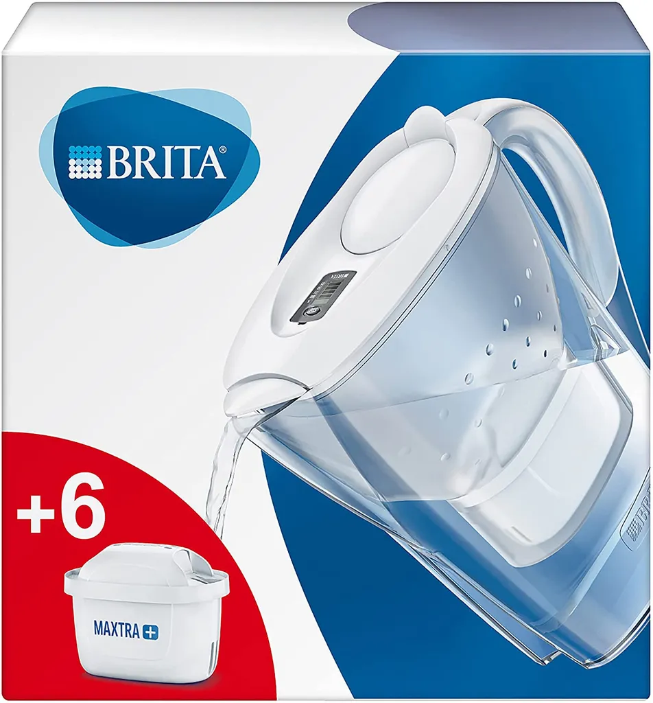 BRITA Wasserfilter Marella Im Vorratspack Mit 6 X Maxtra Kartuschen, Farbe Weiß – Bild 11