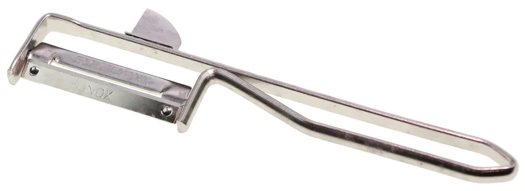 Fackelmann Universalschäler, Spargelschäler Aus Edelstahl, Sparschäler Für Obst Und Gemüse (Farbe: Silber), Menge: 1 Stück – Bild 4