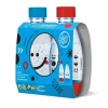 Sodastream 2x PET Flaschen 0,5 L Blau Und Rot