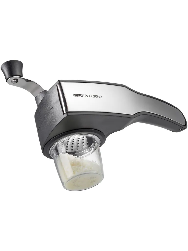 Gefu Trommelreibe Pecorino Laser Cut Mit 3 Trommeleinsätzen Käsereibe – Bild 8