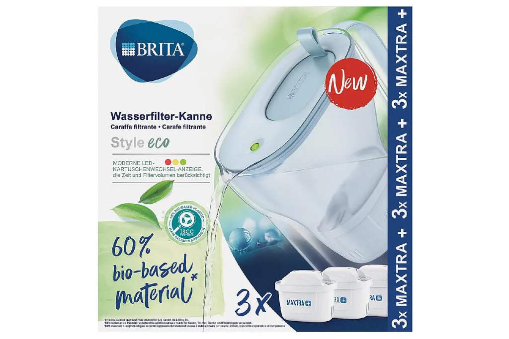 BRITA Wasserfilter Style 2,4l Gletscherblau Inkl. 3 MAXTRA+ Kartuschen – Bild 4