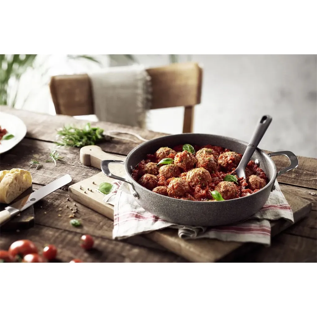 75002-810-0 Servierpfanne Mit Deckel Ø28 Cm Granitium Ballarini – Bild 2