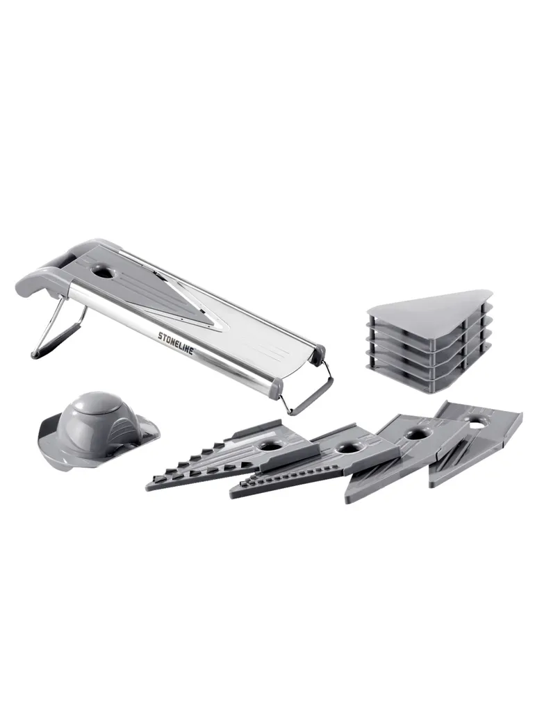 Stoneline Edelstahl Gemüsehobel Mit 5 Schneideinsätzen – Bild 15