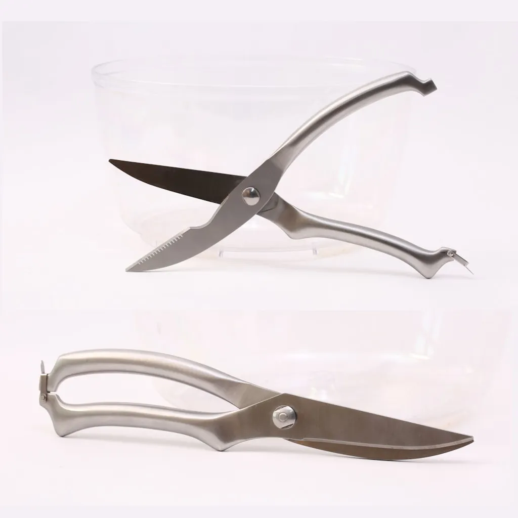 Professionelle Küchenschere Aus Edelstahl Für Huhn / Fleisch / Geflügel / Fisch / Kräuter / Pilze - Linkshänder Und Rechtshänder - Geflügelschere - Decopatent – Bild 5