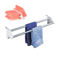 Wenko Heizkörper-Wäschetrockner Twin & Reinigungsschwamm, 2er Set