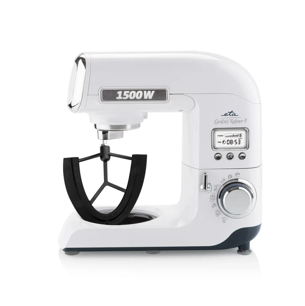 Küchenmaschine GRATUS KULINER II ETA003890020, 1500 W, Ganzmetallausführung, Stufenlose Drehzahlstellung, Planeten-Rührwerk, PULSE Funktion, LCD-Display – Bild 10