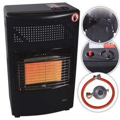 TroniTechnik Gas- Heizgerät Für Propangas Mit Nennleistung 4,2KW Inkl. Zubehör