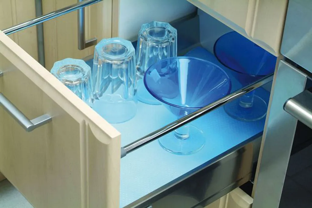 Friedola Blaue Antirutsch - Unterlegfolie Kühlschrankeinlage Schrankeinlage - 50cm X 200 Cm – Bild 2