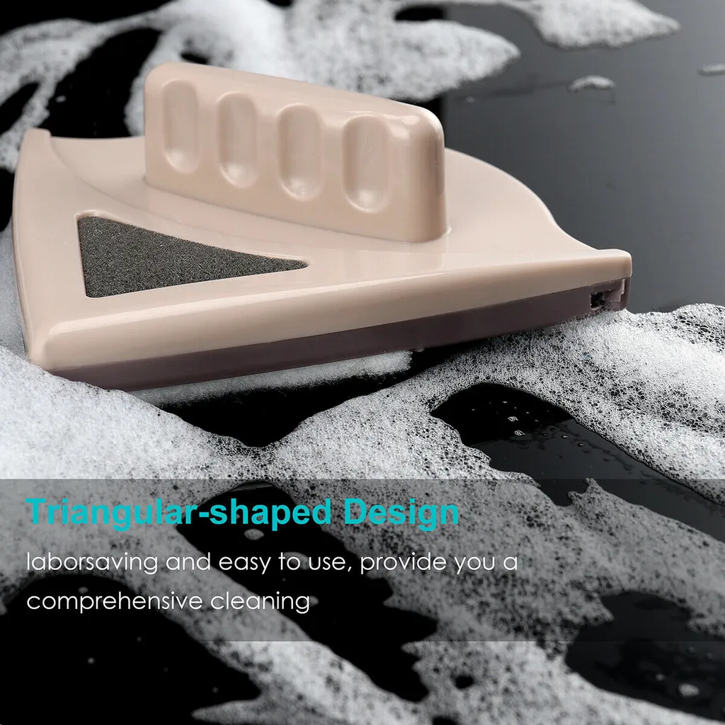 Topchances Fensterputzbürste Doppelseitig, Doppelseitiger Magnetischer Fensterreiniger Mit Fallschutzseil, Ultrastark Beidseitige Glasoberflächenreinigungsbürste Für Doppelt Verglaste Fenster 15-24mm (braun) – Bild 6