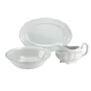 Creatable Porzellanhaus CreaTable 16029 Serviergeschirr Maria Theresia Für 1 Personen, Porzellan, Weiß (1 Set, 3-teilig)