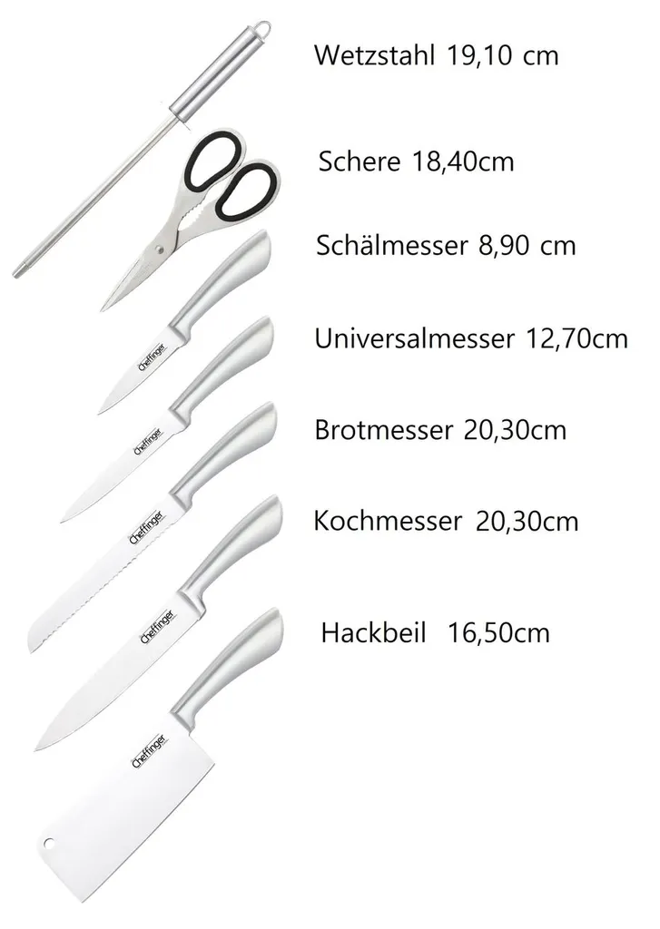 Scheffinger Cheffinger Aluminiumguss-Bratpfannen-Set Schwarz 3 Stück – Bild 3