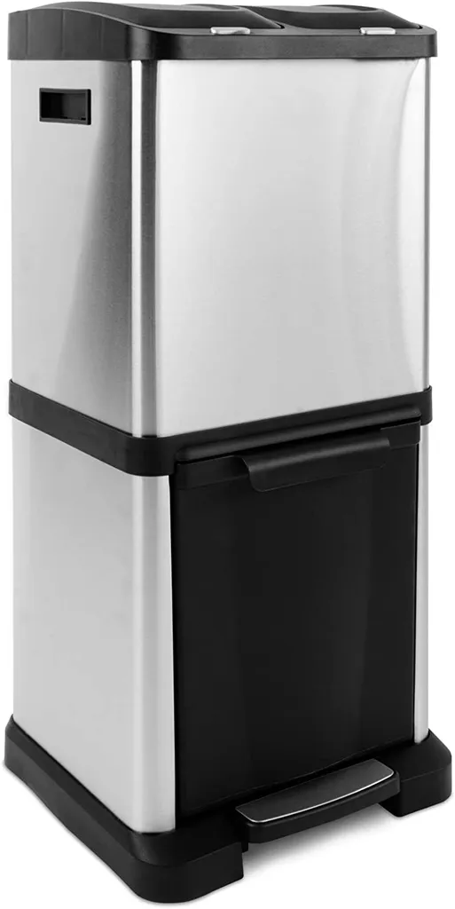Floordirekt Mülleimer James Trennsystem Mit 3 Kammern
