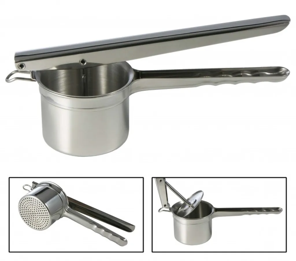 Gravidus EDELSTAHL Kartoffelpresse Presse Gemüsepresse Für Spätzle Pasta Spaghetti-Eis – Bild 5