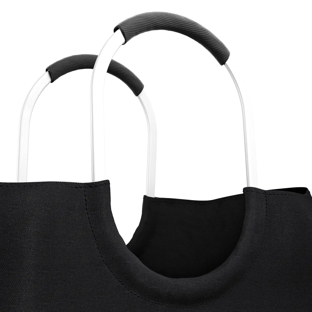 LOMOS Einkaufstasche Aus Wasserabweisendem Kunststoff In Schwarz, Größe L – Bild 3