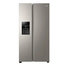 Haier HSR3918FIMP Kühl-Gefrierkombination Side By Side, NoFrost, Wasser- Und Eiswürfeldispenser