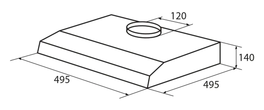 Exquisit UBH 50-2.2 ALW Dunstabzugshaube | Unterbau | Abluft | Umluft – Bild 6