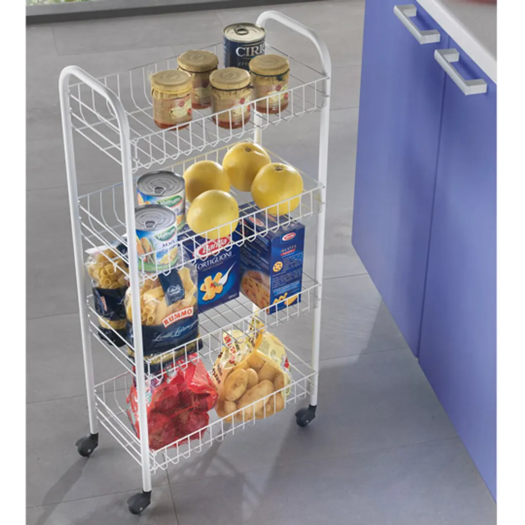 Metaltex Servierwagen Mit 4 Körben Pisa Weiß – Bild 5