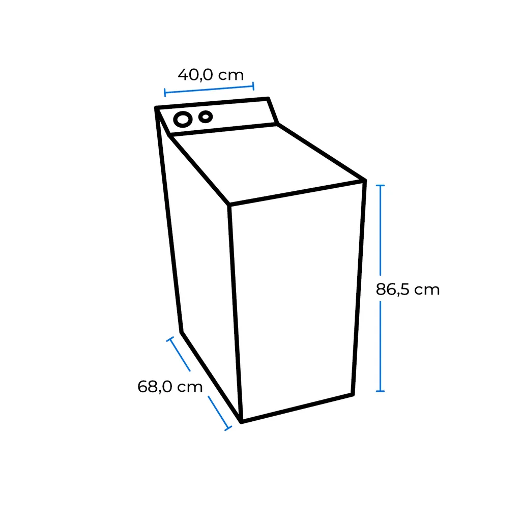 Exquisit Toplader Waschmaschine LTO1207-030C Weiss | 7,5 Kg Fassungsvermögen | Weiß – Bild 6