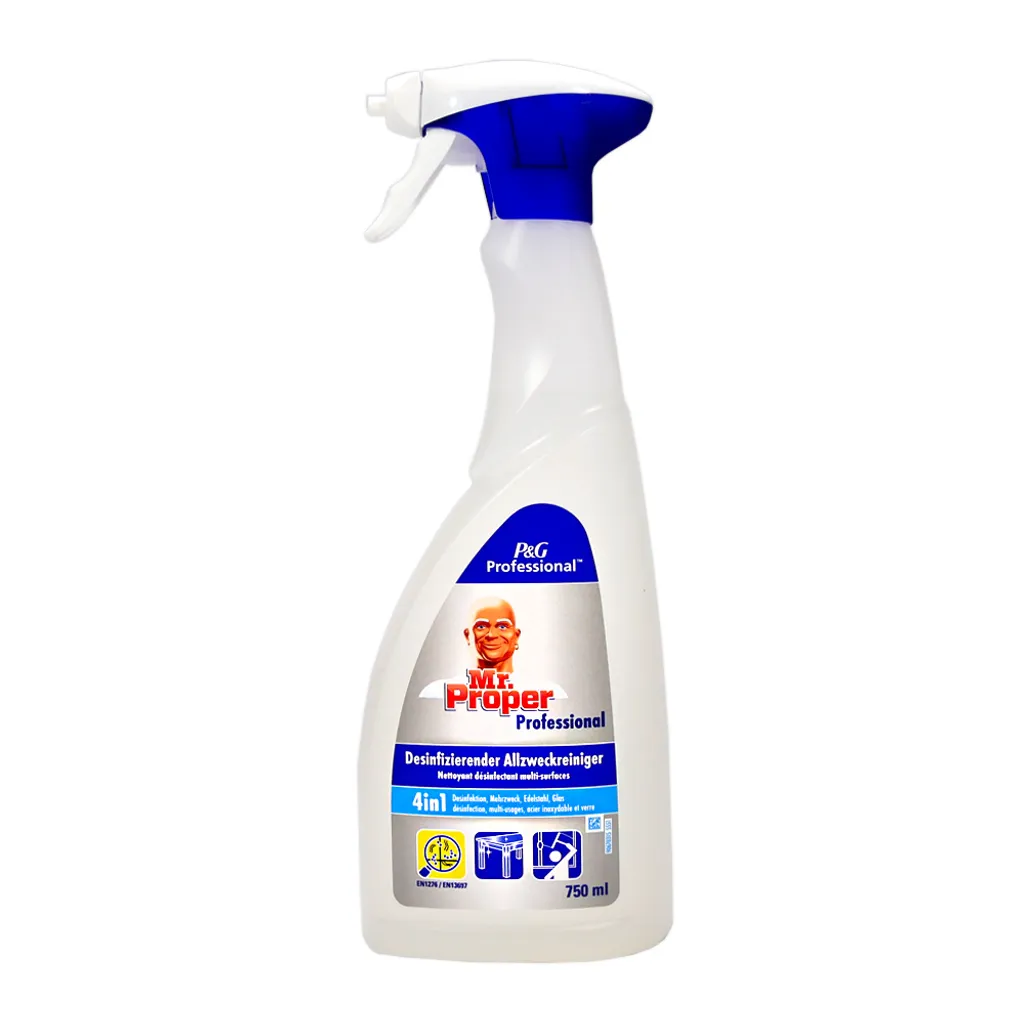 Meister-Proper Mr. Proper Professional Desinfizierender Allzweckreiniger 4in1, 750 Ml