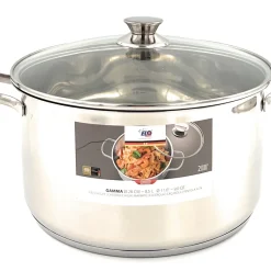 ELO Fleischtopf Mit Deckel Ø16 Cm, Ø20 Cm, Ø24 Cm, Ø28 Cm, Edelstahl, Größe:Ø28 Cm