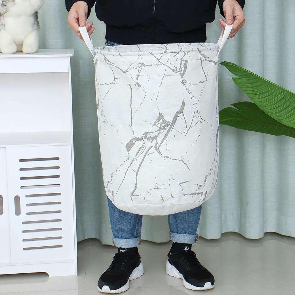 MAEREX Foldable Washing Clothes Laundry Basket Dirty Clothes Storage Laundry Bag Hamper – Bild 2