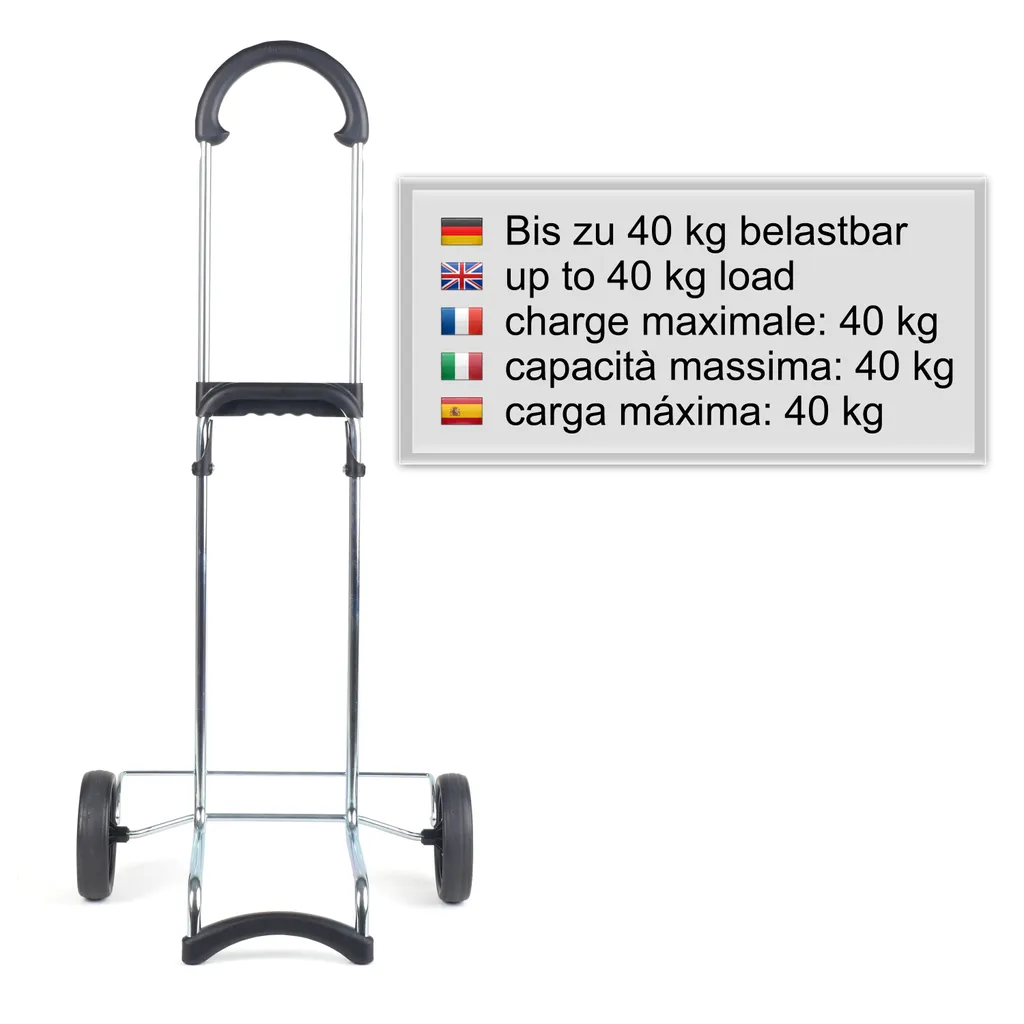 Andersen Shopper Scala Stahl Mit Rad Ø 15 Cm Und 54 Liter Tasche Milla Schwarz – Bild 8