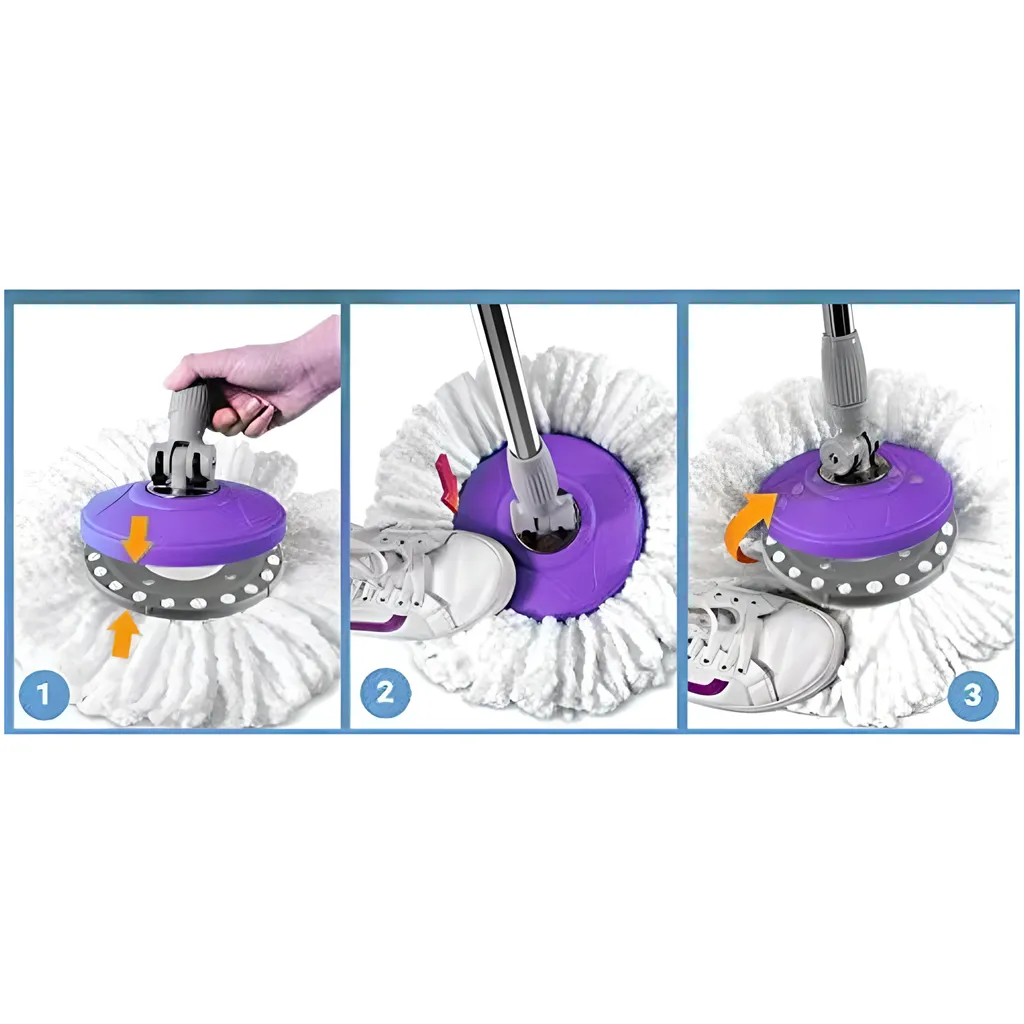 10er Ersatzkopf Disc Mop Clean Für Wischmopp Stück Ersatz Set Kopf Spin Twist Mikrofaser Ersatzmop Hoher Kompatibel Ersatz-Moppköpfe Weiß Retoo – Bild 14