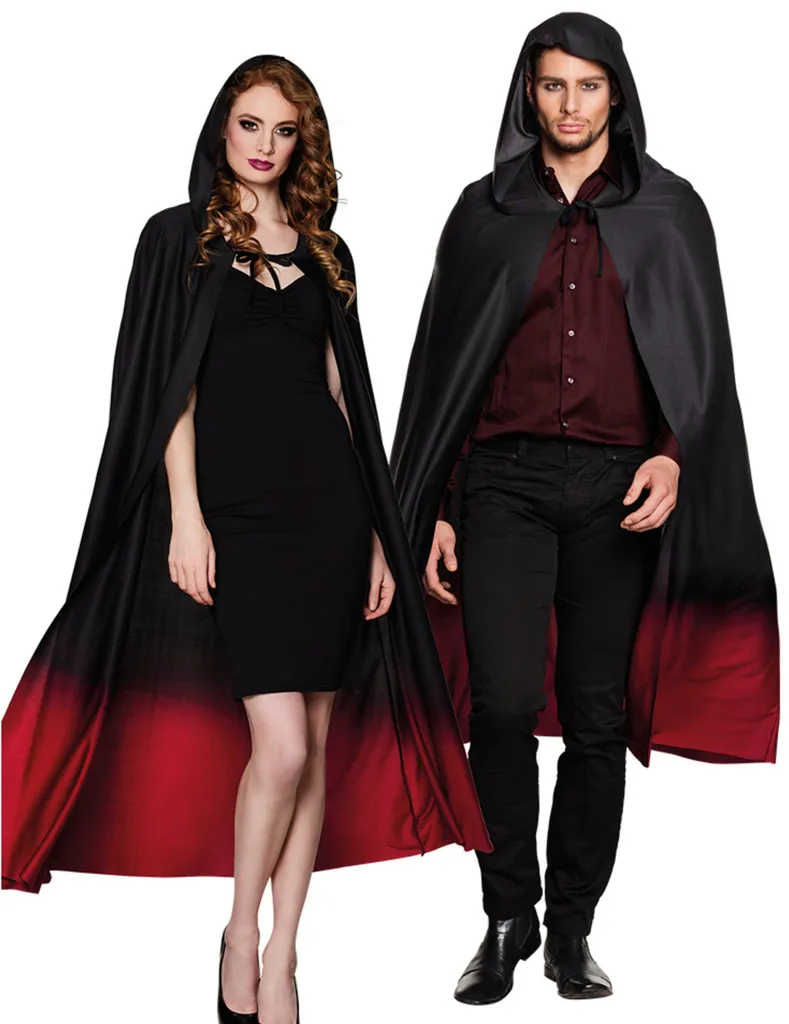 Boland Umhang 170 Cm Polyester Schwarz/rot Einheitsgröße – Bild 2