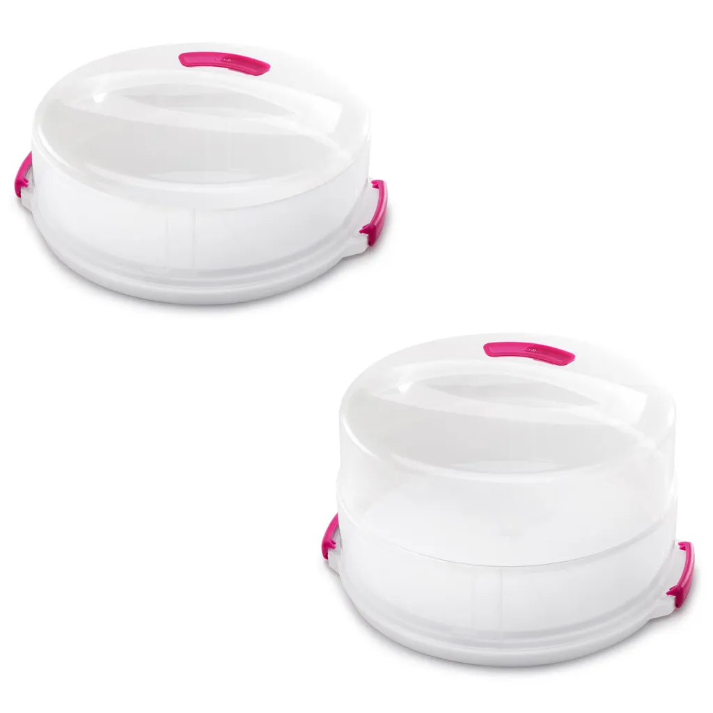 Metaltex Tortenbehälter ø36cm Höhenvers, Transparent/rot/weiß – Bild 14