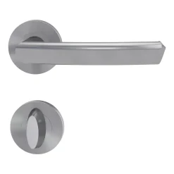 GRIFFWERK Griffpaar Jette Crystal Türgriffgarnitur Edelstahl Matt WC 131010371