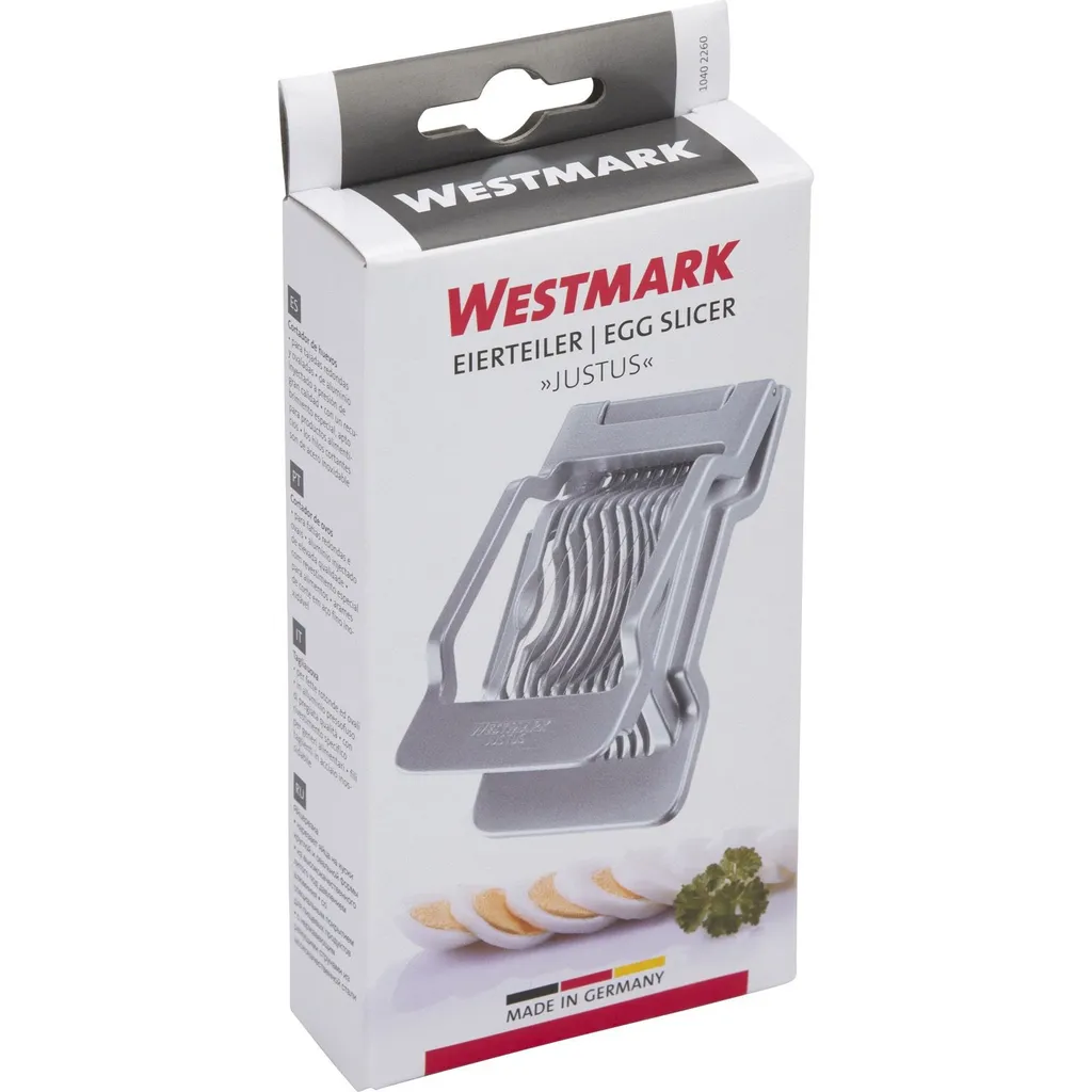 Westmark Eierteiler, Aluminiumdruckguss/Rostfreier Edelstahl, 14 X 8 X 3 Cm, Justus, Silber, 10402260 – Bild 8