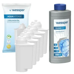 Wessper 5x Wasserfilter Für Siemens EQ Series, Ersetzt Brita Intenza Un 500ml Entkalker