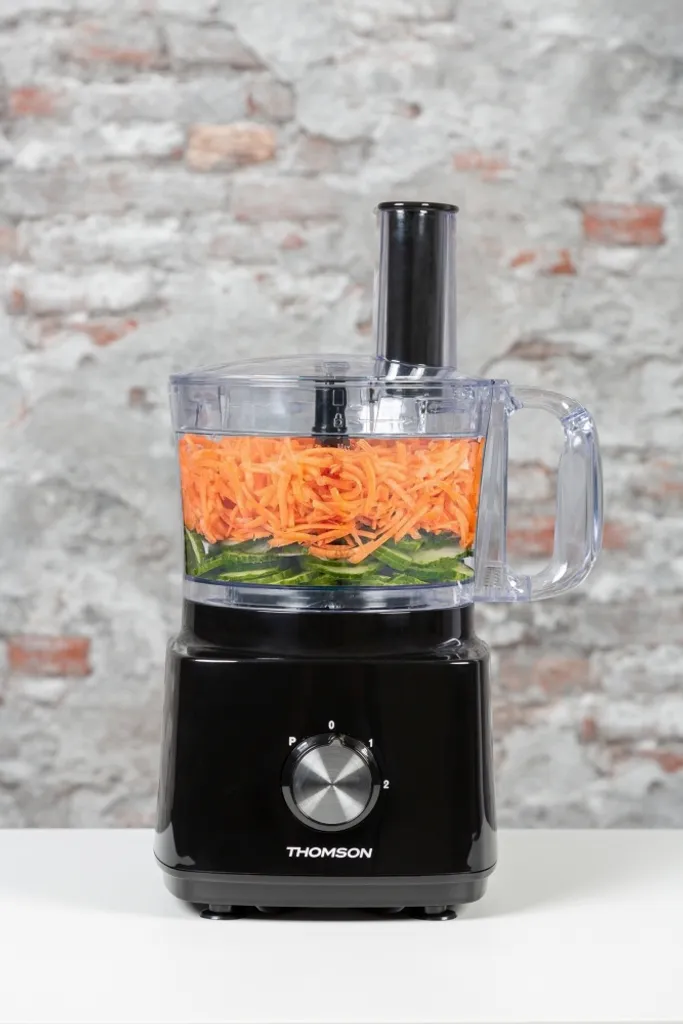 THOMSON Multifunktionsküchenmaschine 750 Watt, Volumen 1,8 Liter, Schwarz – Bild 7