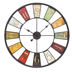 AMS Quarz-Wanduhr, Quarzwerk, D80x6cm, 9488