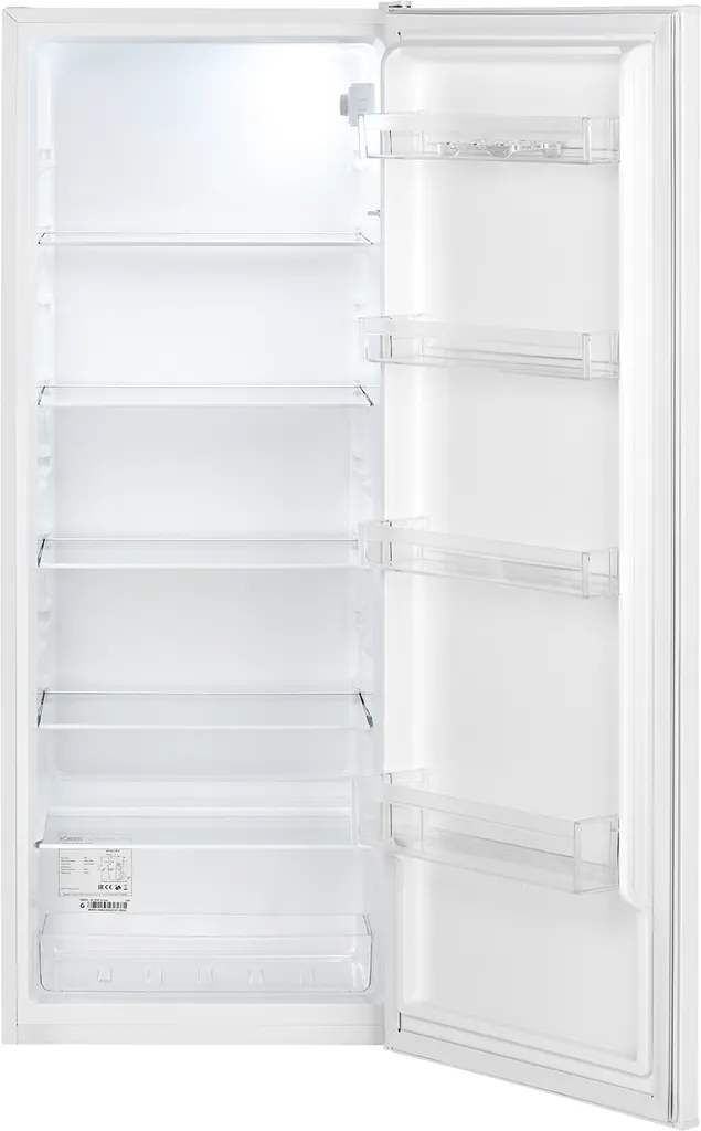 Bomann VS 7339 Vollraumkühlschrank, 242 Liter Nutzinhalt, Temperaturbereich: 0°C +8°C, Türanschlag Rechts, Wechselbar, Weiß – Bild 3