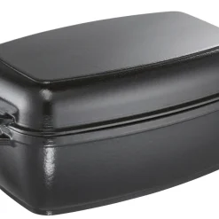 Schulte-Ufer 1664-32s Rustika Gusseisen Multi-Bräter Schwarz 2in1 Mit Grilldeckel