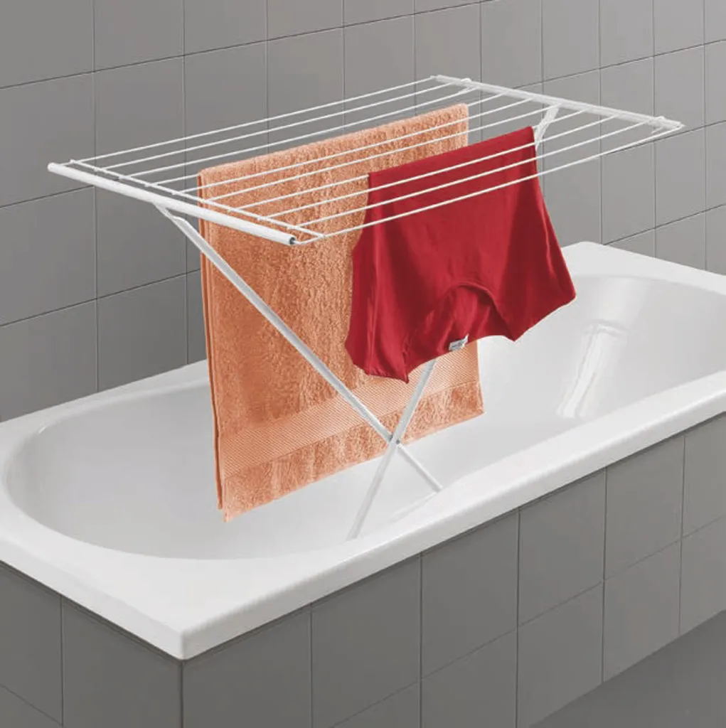 Gravidus Wäscheständer Standtrockner Wäschetrockner Badewanne Wäsche Ständer Trocknen 8m – Bild 3