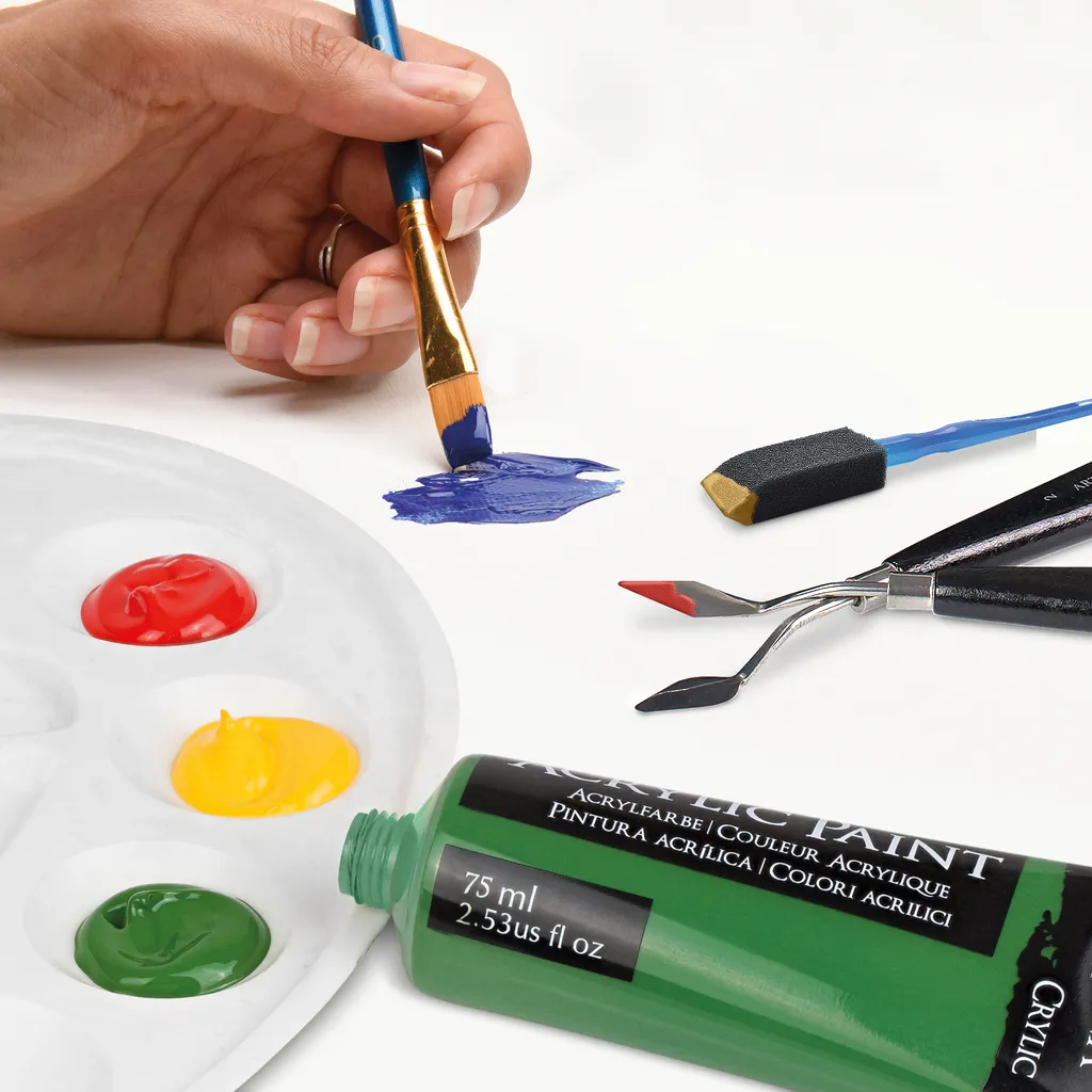 Artina Acrylfarbenset Mit 4 Metallic Acrylfarben Bergamo (27tlg) – Bild 9