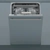 Bauknecht BSIO 3O35 PFE X Vollintegrierter Geschirrspüler /45 Cm Breite /PowerClean/ActiveDry/Besteckschublade/Hygieneprogramm/Vollwasserschutz