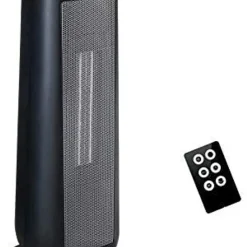 Midea NTH20-18MRA, Elektrischer Raumheizlüfter, Keramik, Indoor, Flur, Tisch, Schwarz, Silber, Tasten