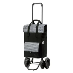 Andersen Shopper Quattro Klappbar Mit 4 Rädern Und 54 Liter Tasche Milla Schwarz