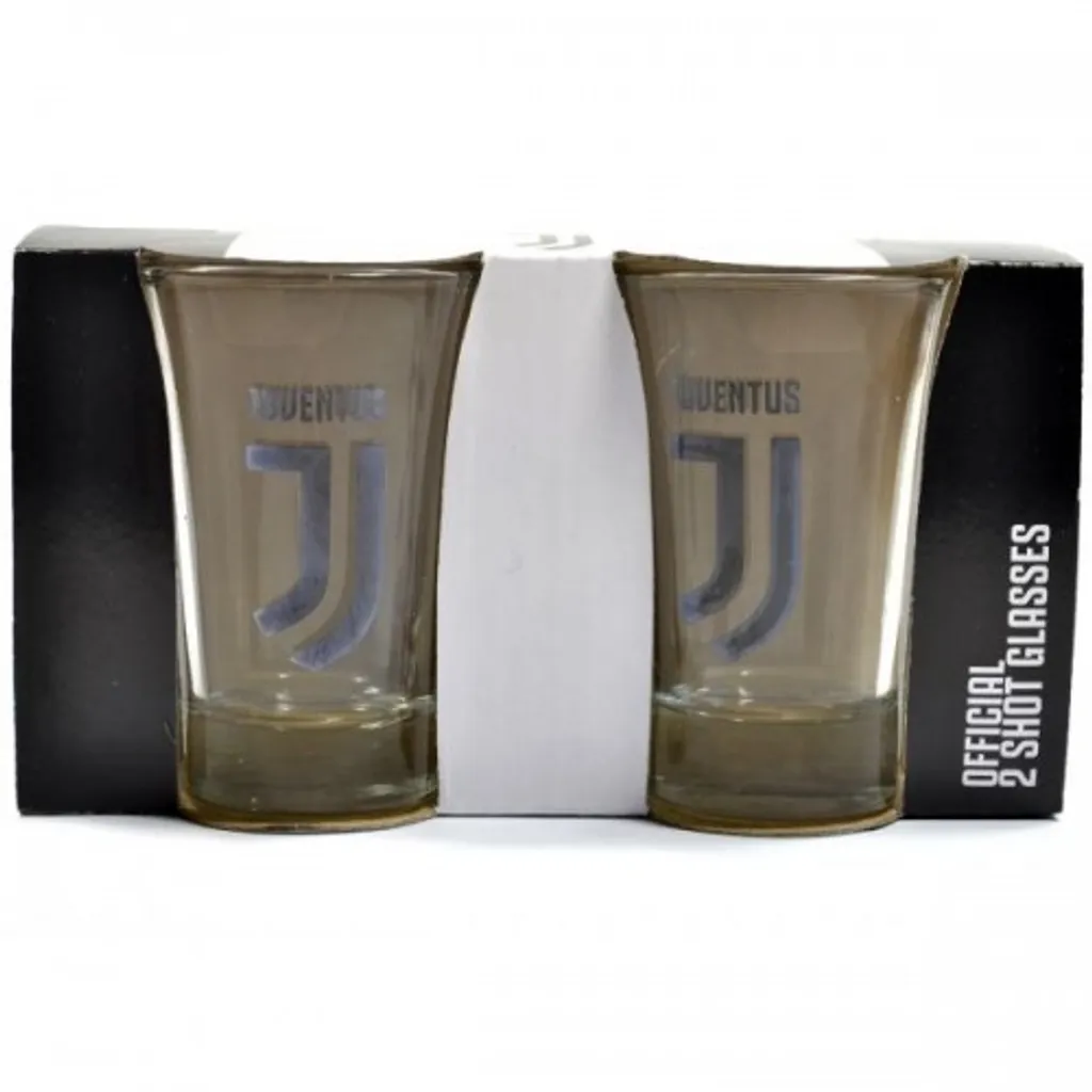 Juventus FC - Schnappsglas - 2er-Pack BS1996 (Einheitsgröße) (Schwarz) – Bild 2