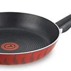 Tefal C5480882 Tempo Bratpfanne, Aluminium, 32 Cm, Rot