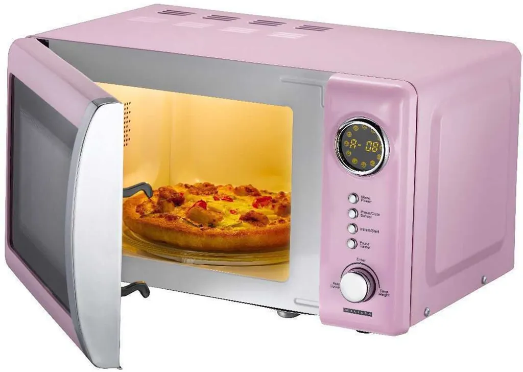 Melissa 16330112 CLASSICO Retro 20 Liter Mikrowelle In Pink Rosa – Bild 4