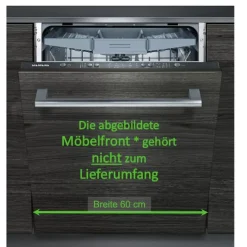 Siemens Geschirrspüler SN615X03EE - Vollintegrierbar, 60cm, Extrem Leise Nur 46 DB