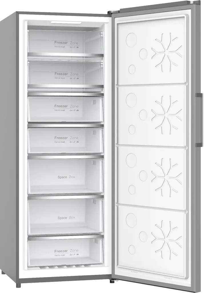 PKM Stand Gefrierschrank / Kühlschrank KSGS415 IX NoFrost 70cm Breit, 380Liter Inox-Design – Bild 2